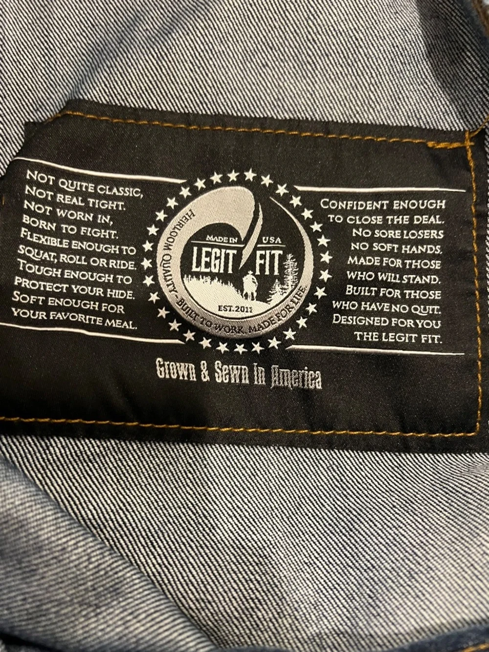 Origin Maine Jeans Mens 38 Blue Legit Fit Dark Wash Made in USA Denim